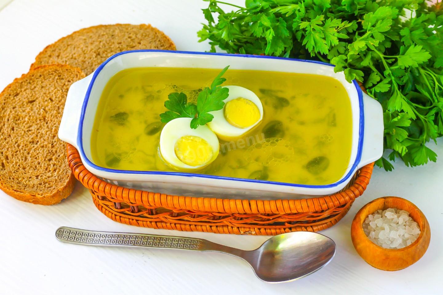 Шаг 6 приготовления Куриный бульон с яйцом