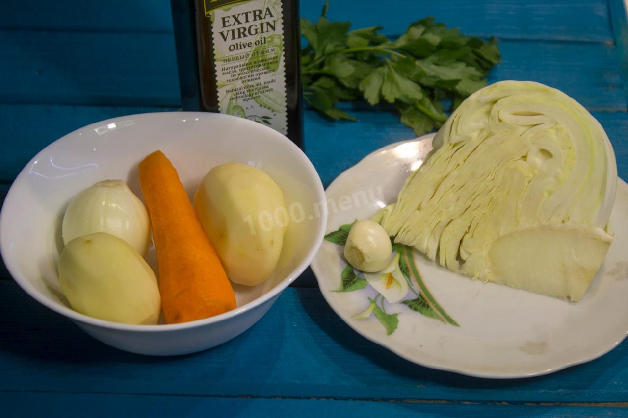 Шаг 1 приготовления Суп пюре из капусты белокочаной