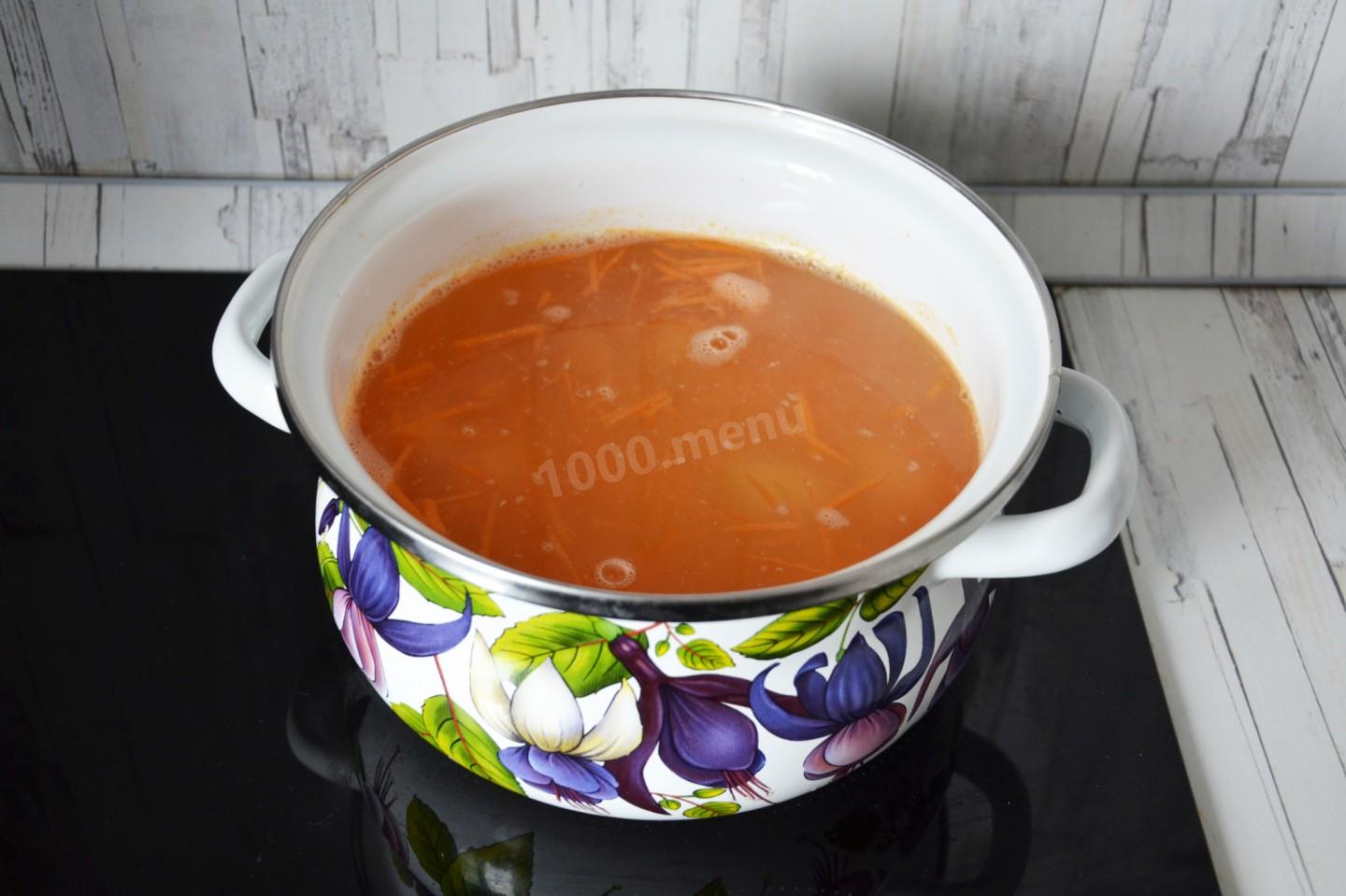 Шаг 7 приготовления Уха с пшеном