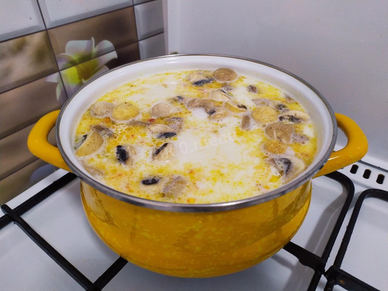 Шаг 10 приготовления Суп том ям с курицей