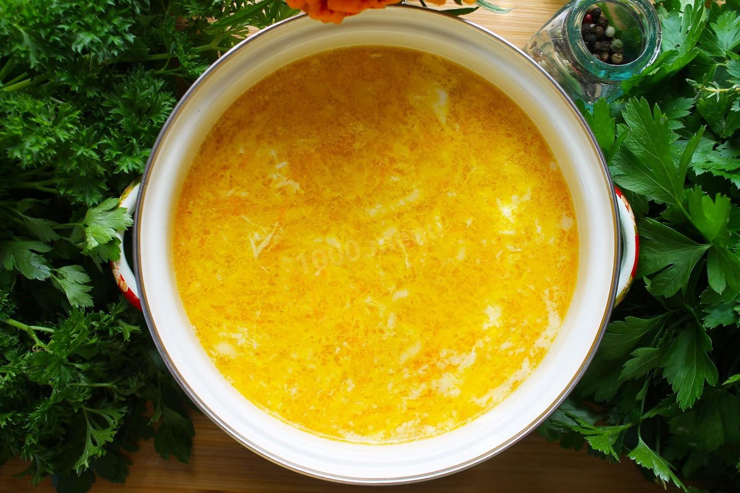 Шаг 13 приготовления Суп затируха с курицей на яйцах