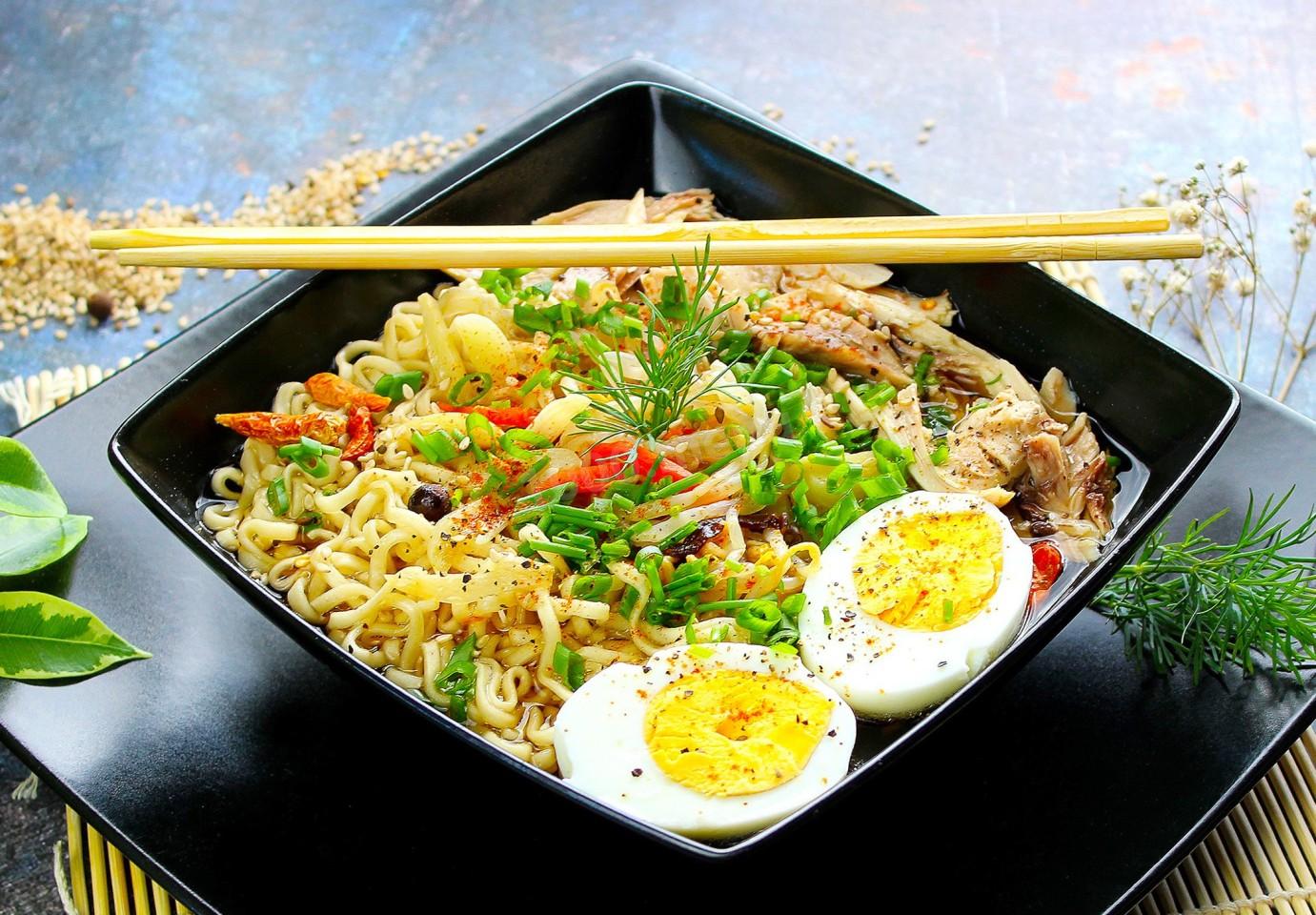 Обложка рецепта Суп рамен с курицей