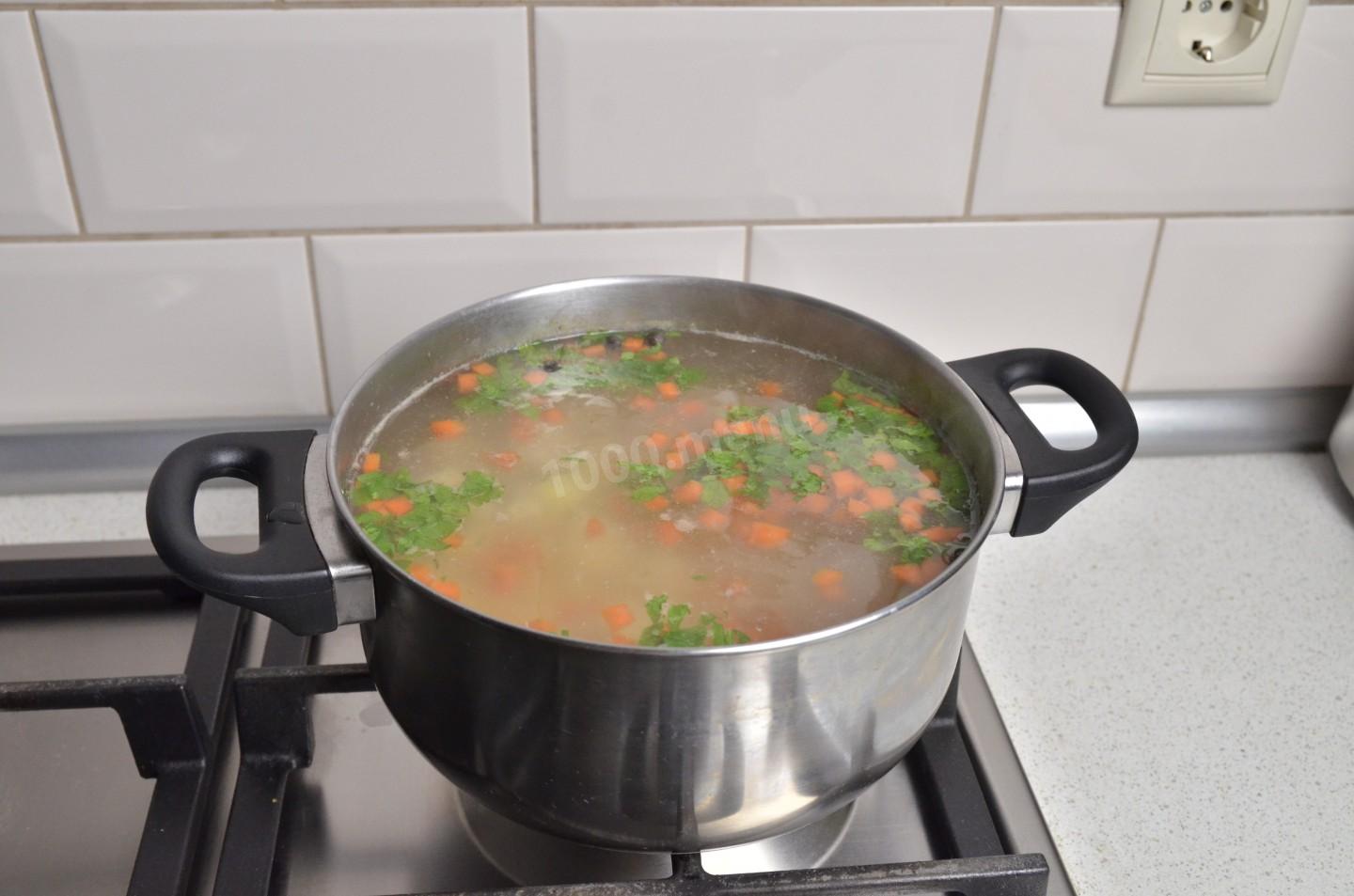 Шаг 9 приготовления Суп из куриного филе с картошкой и вермишелью
