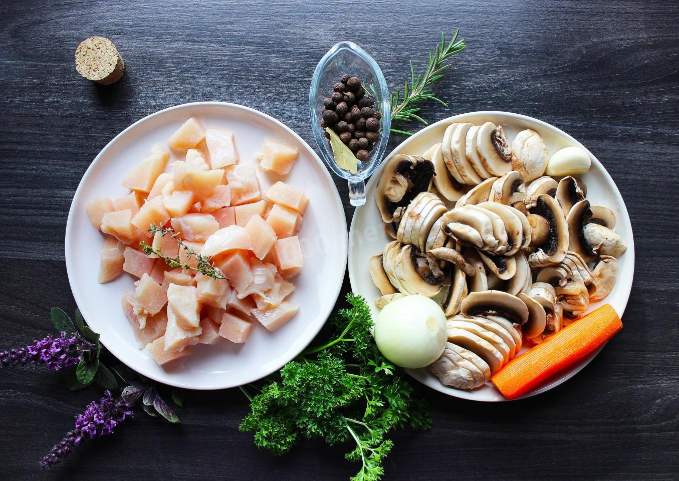 Шаг 2 приготовления Сливочный суп с курицей