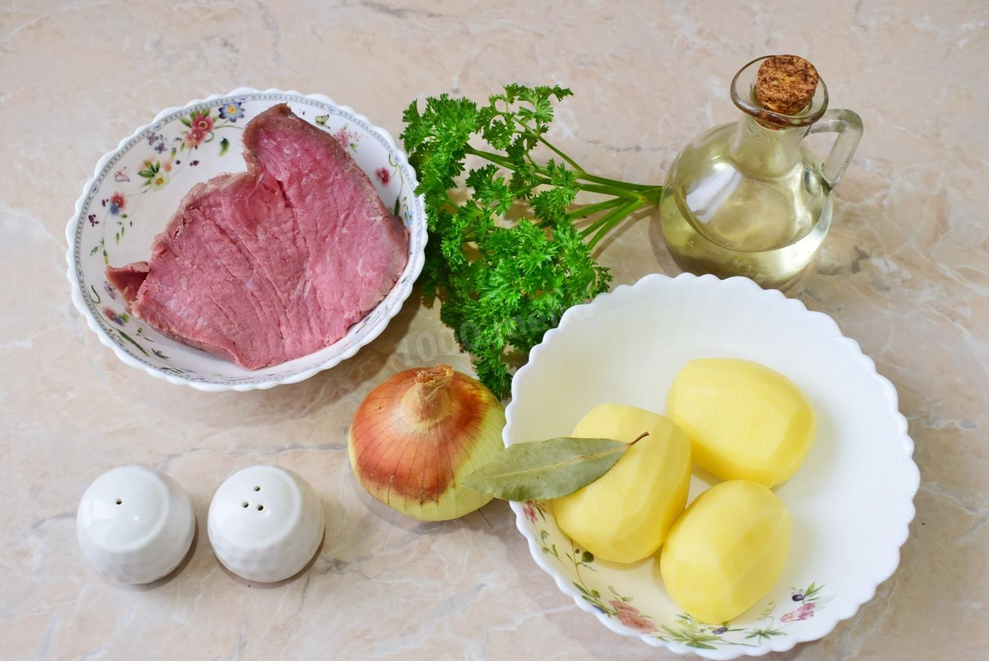 Шаг 1 приготовления Классический суп из говядины с картошкой