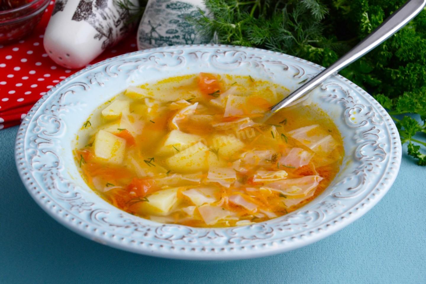 Обложка рецепта Суп с капустой и картошкой