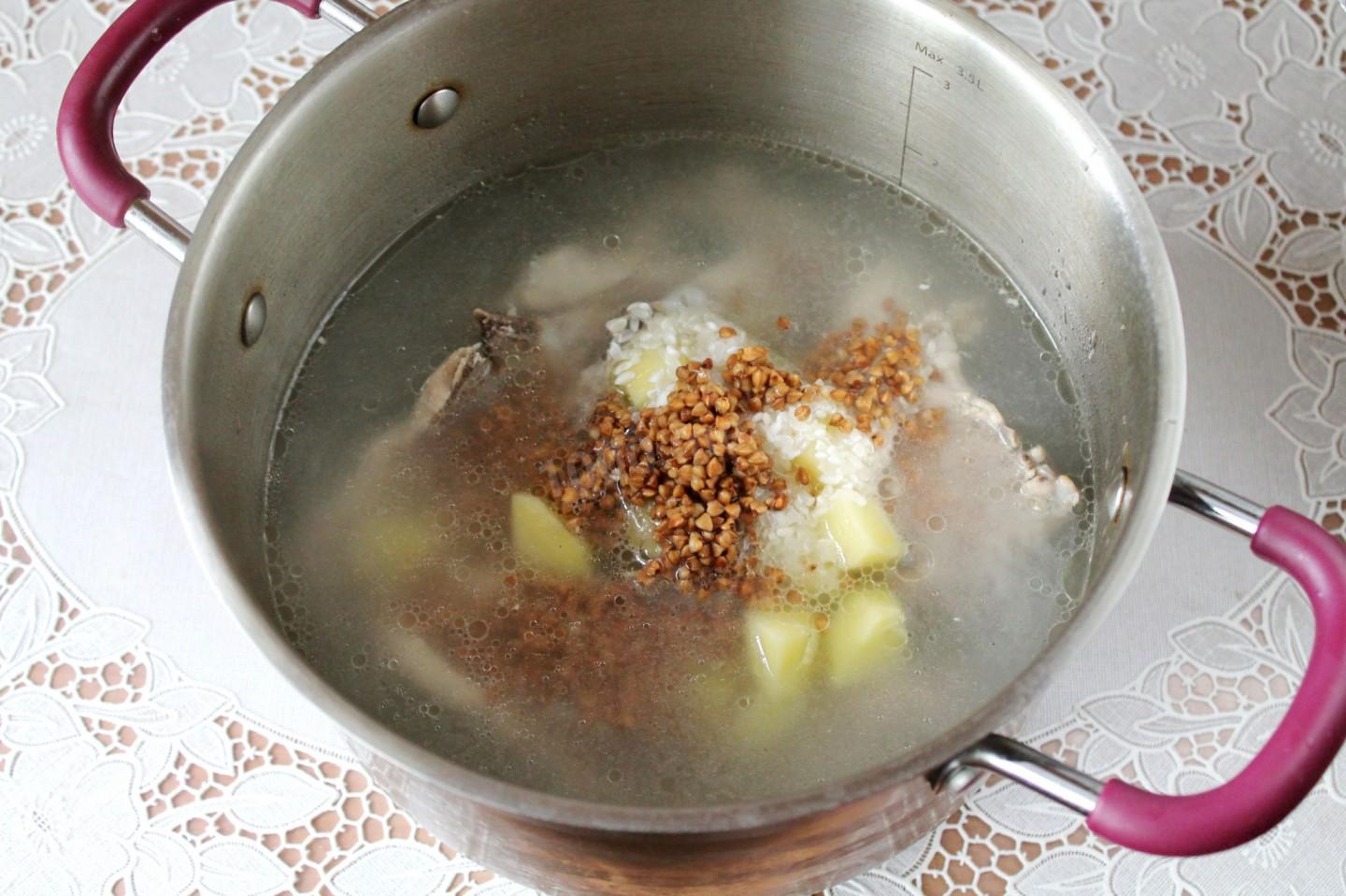 Шаг 8 приготовления Крупник с гречкой и картошкой белорусский