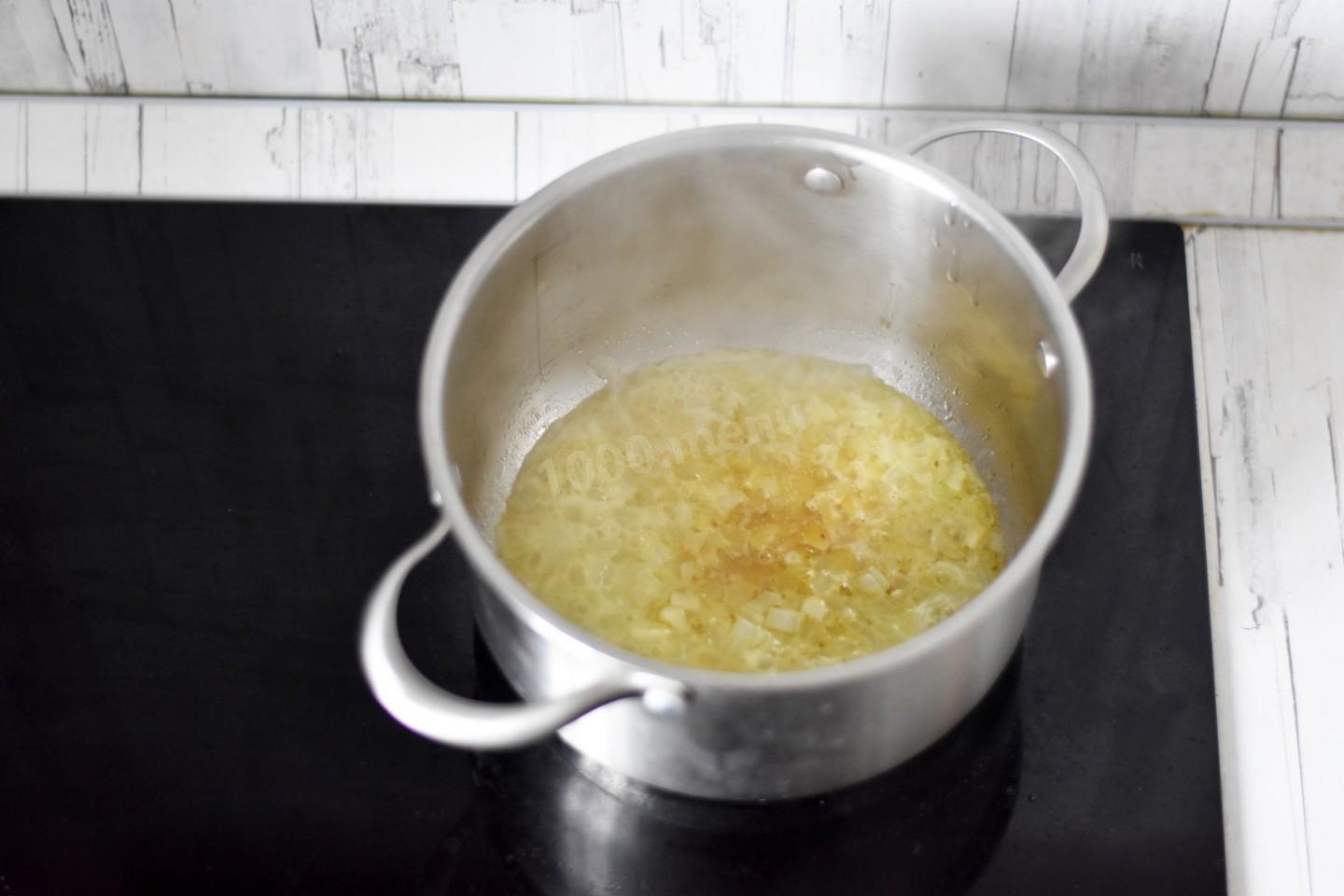 Шаг 7 приготовления Кукурузный суп крем пюре с креветками