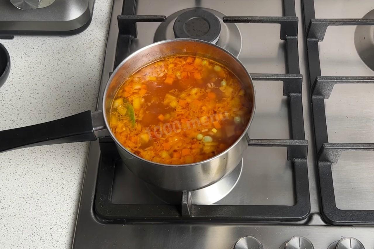 Шаг 9 приготовления Суп из картошки и моркови