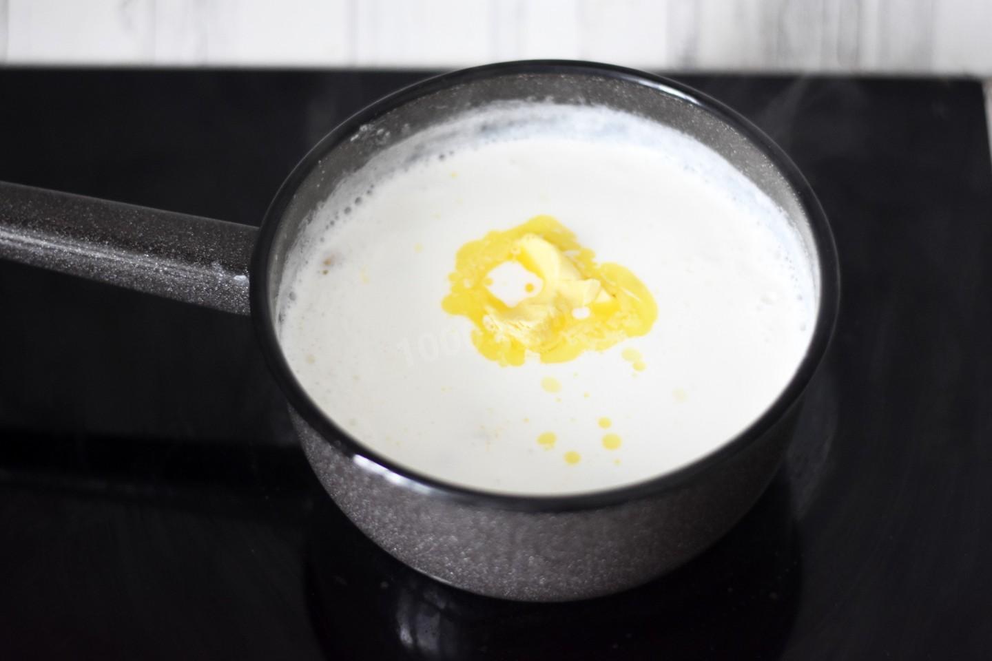 Шаг 5 приготовления Молочный суп с макаронами на молоке
