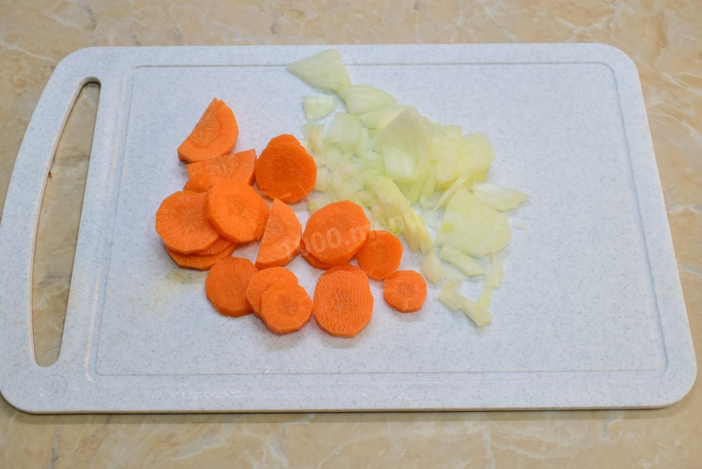 Шаг 3 приготовления Суп с макаронами и картошкой