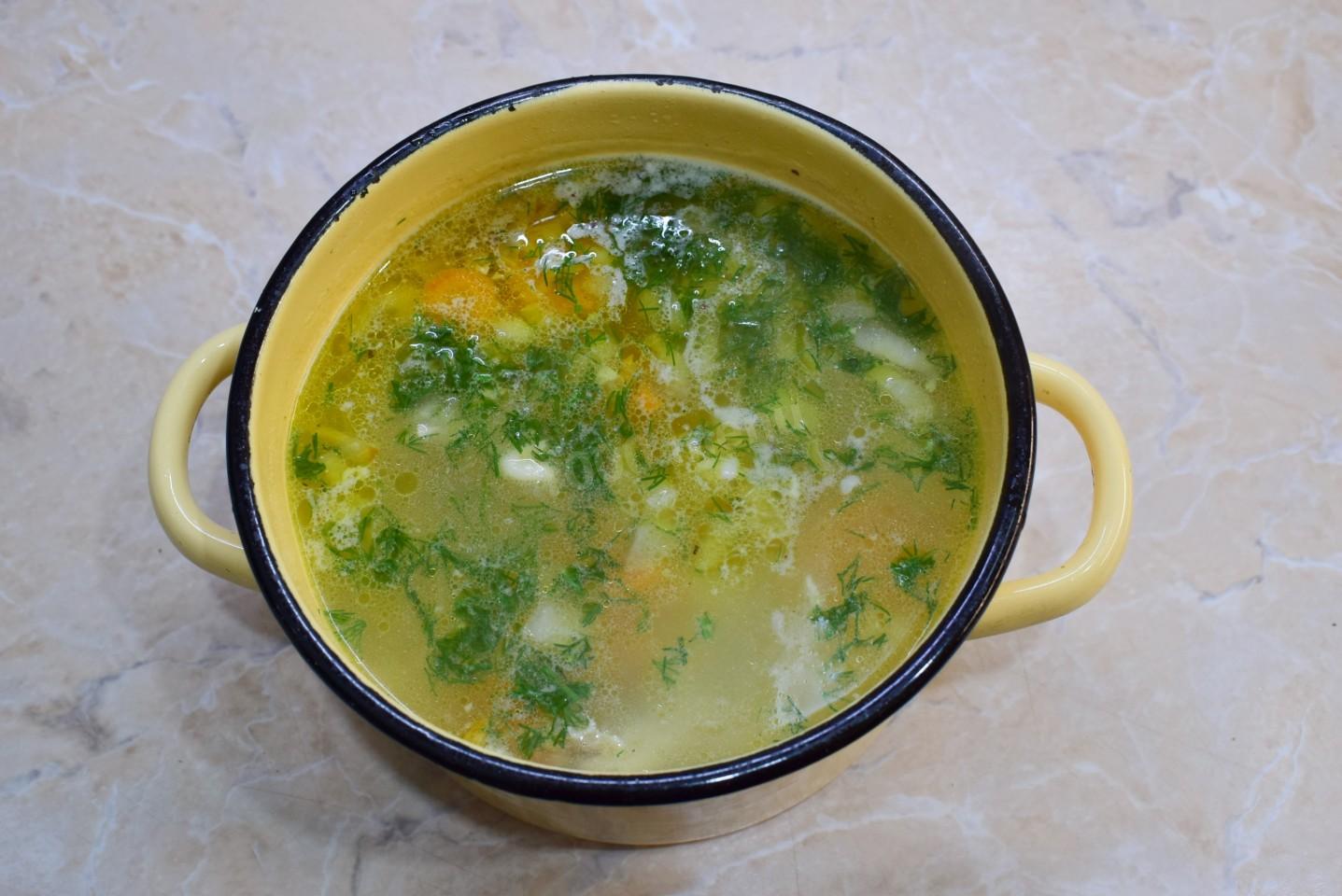 Шаг 6 приготовления Суп с макаронами и картошкой