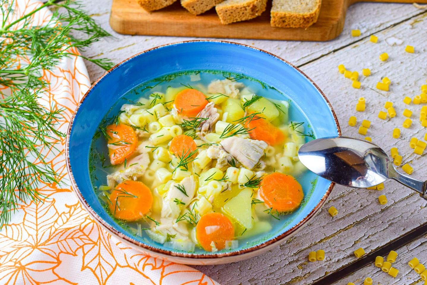Обложка рецепта Суп с макаронами и картошкой