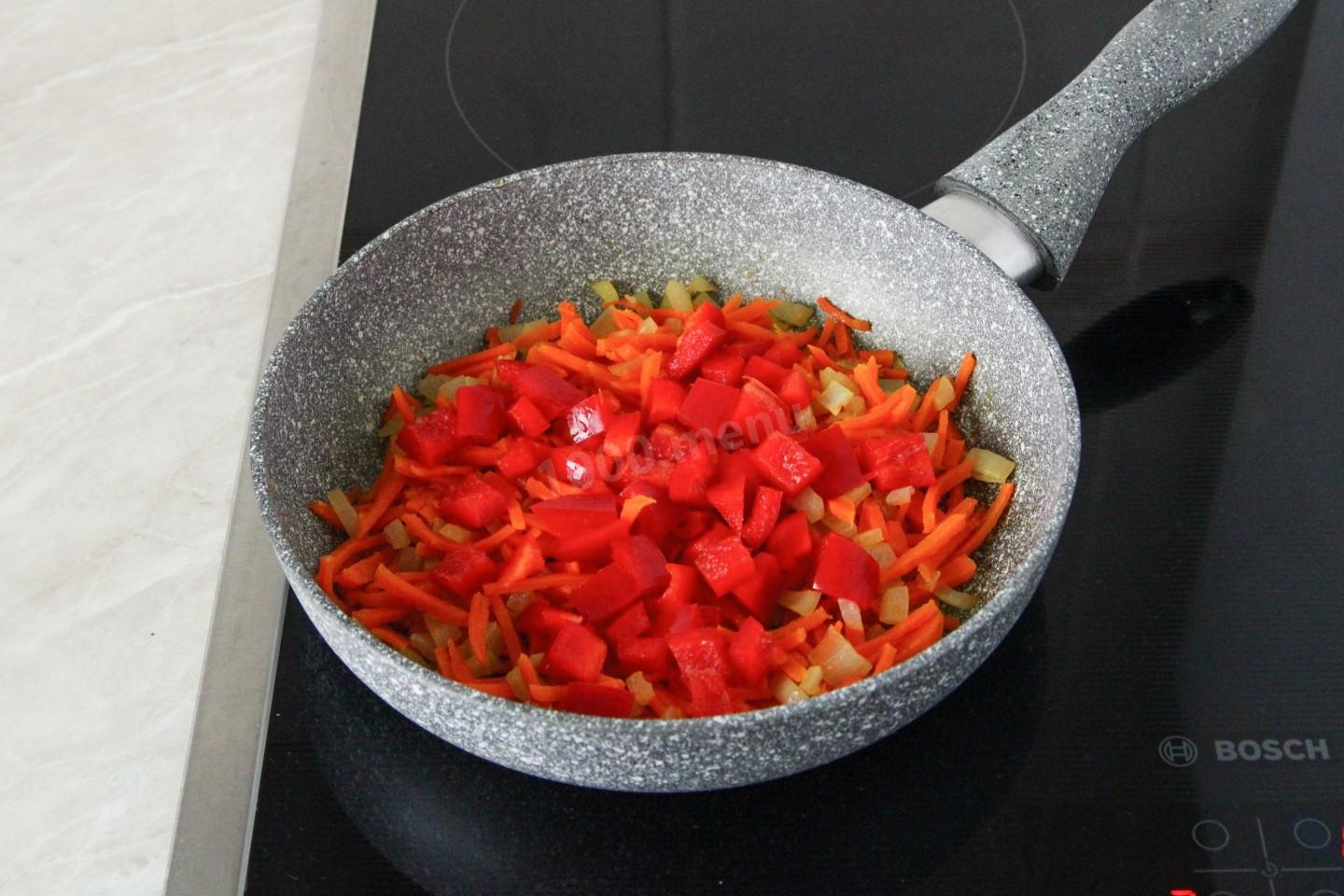 Шаг 7 приготовления Пшенный суп с курицей
