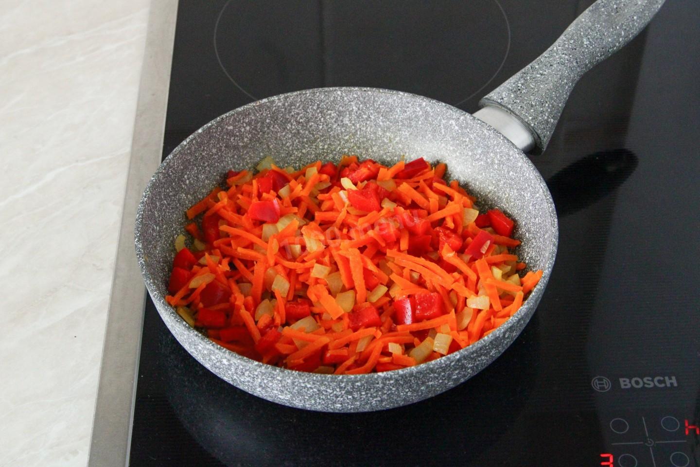 Шаг 8 приготовления Пшенный суп с курицей