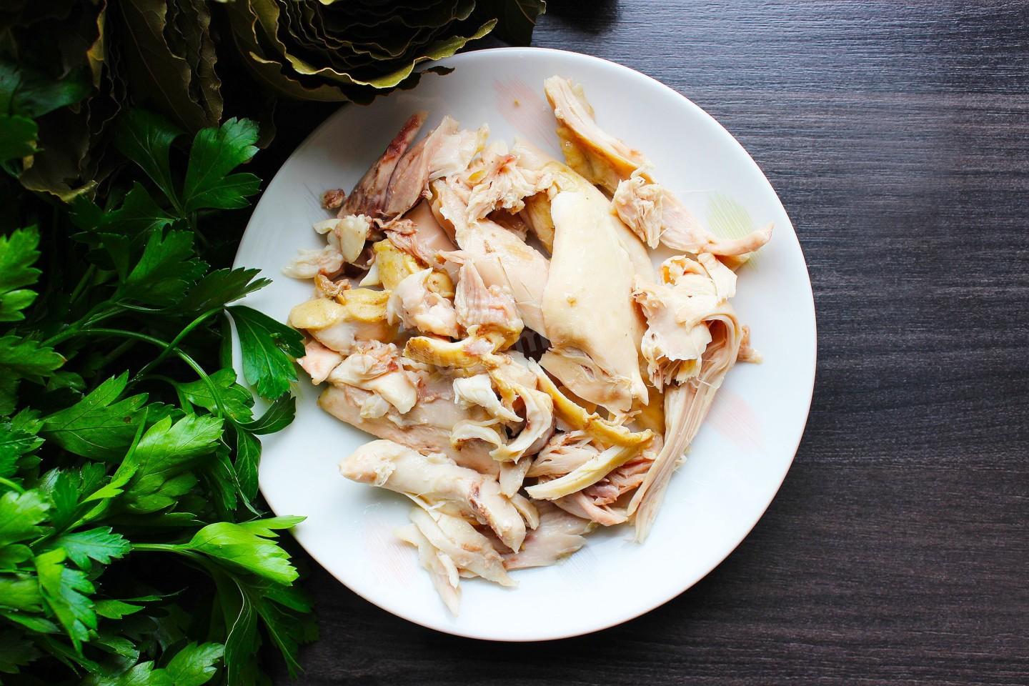 Шаг 12 приготовления Куриный бульон с лапшой