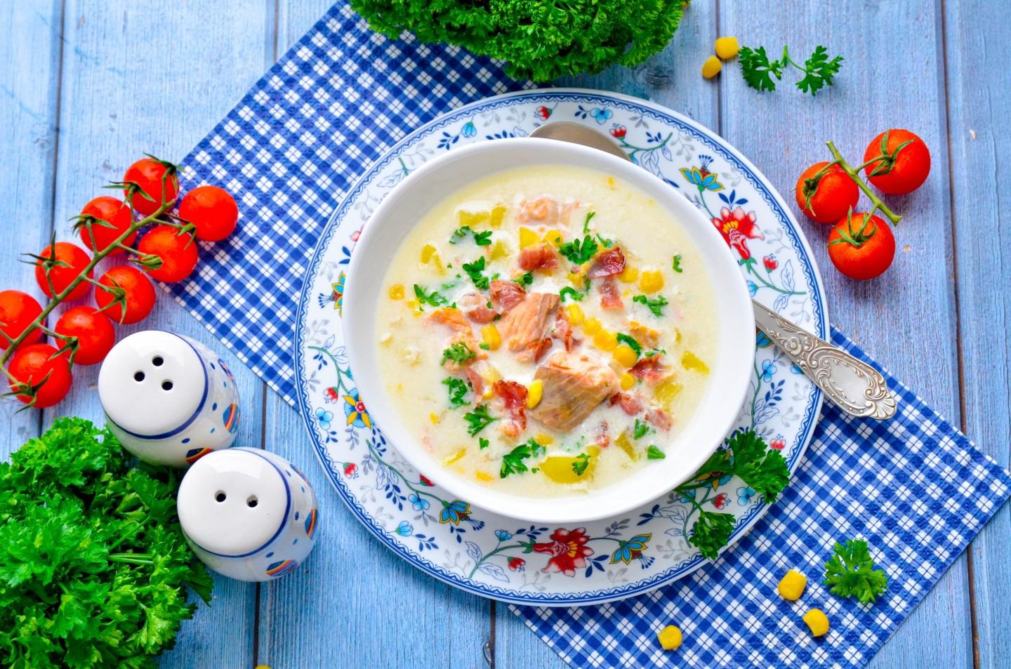 Шаг 11 приготовления Суп Клэм Чаудер классический с кукурузой