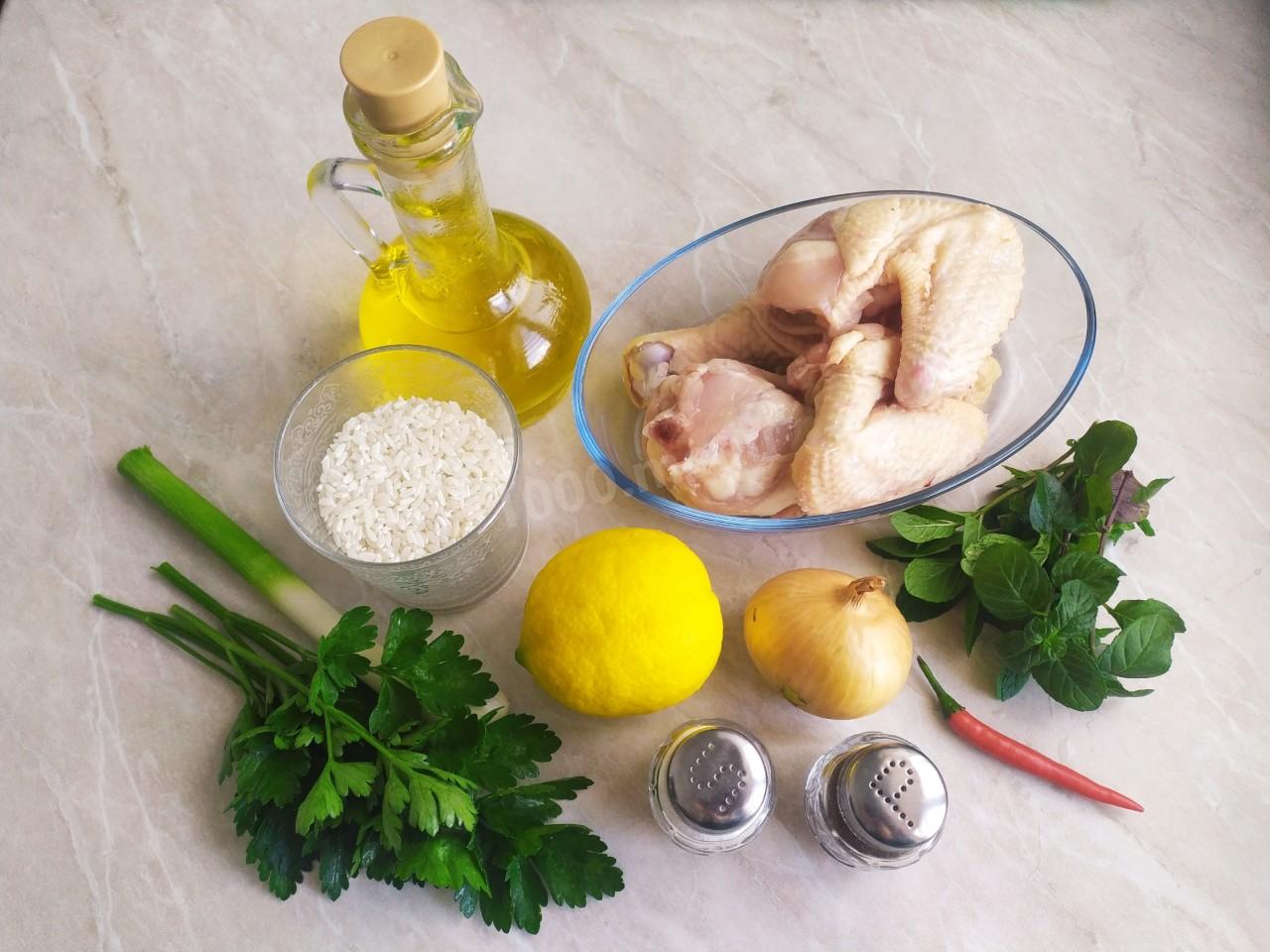 Шаг 1 приготовления Суп с лимоном куриный