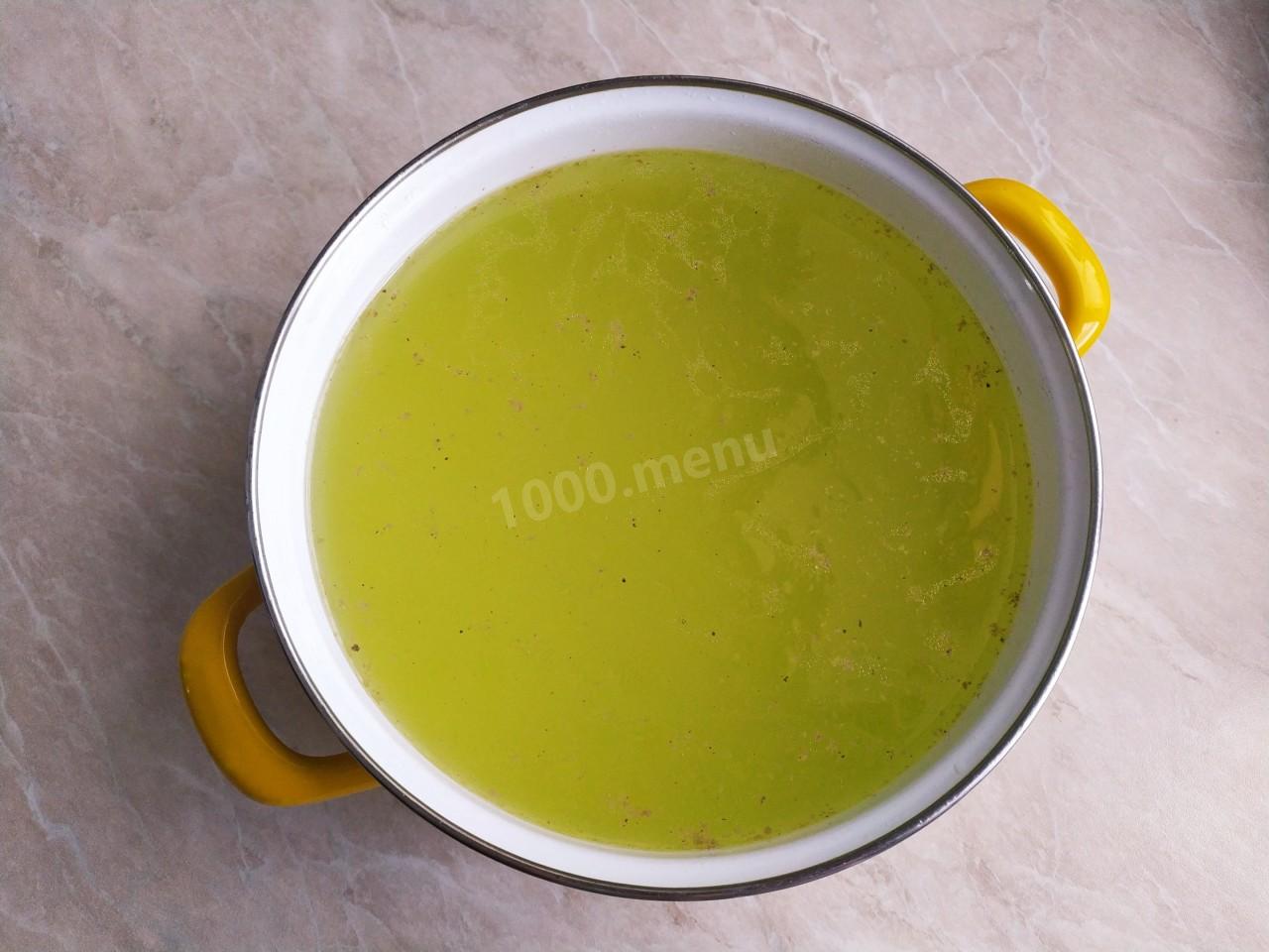 Шаг 5 приготовления Суп с лимоном куриный