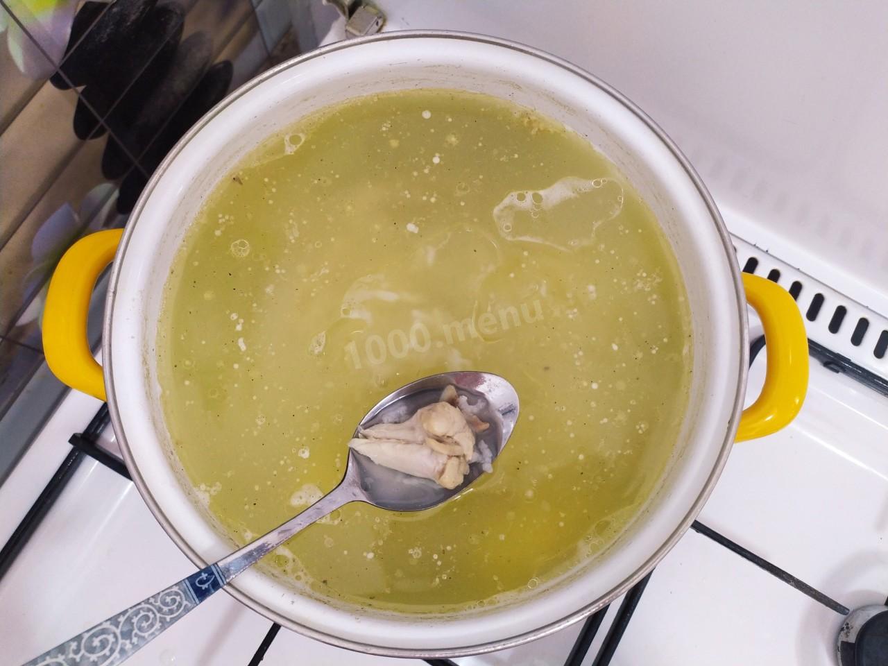Шаг 7 приготовления Суп с лимоном куриный