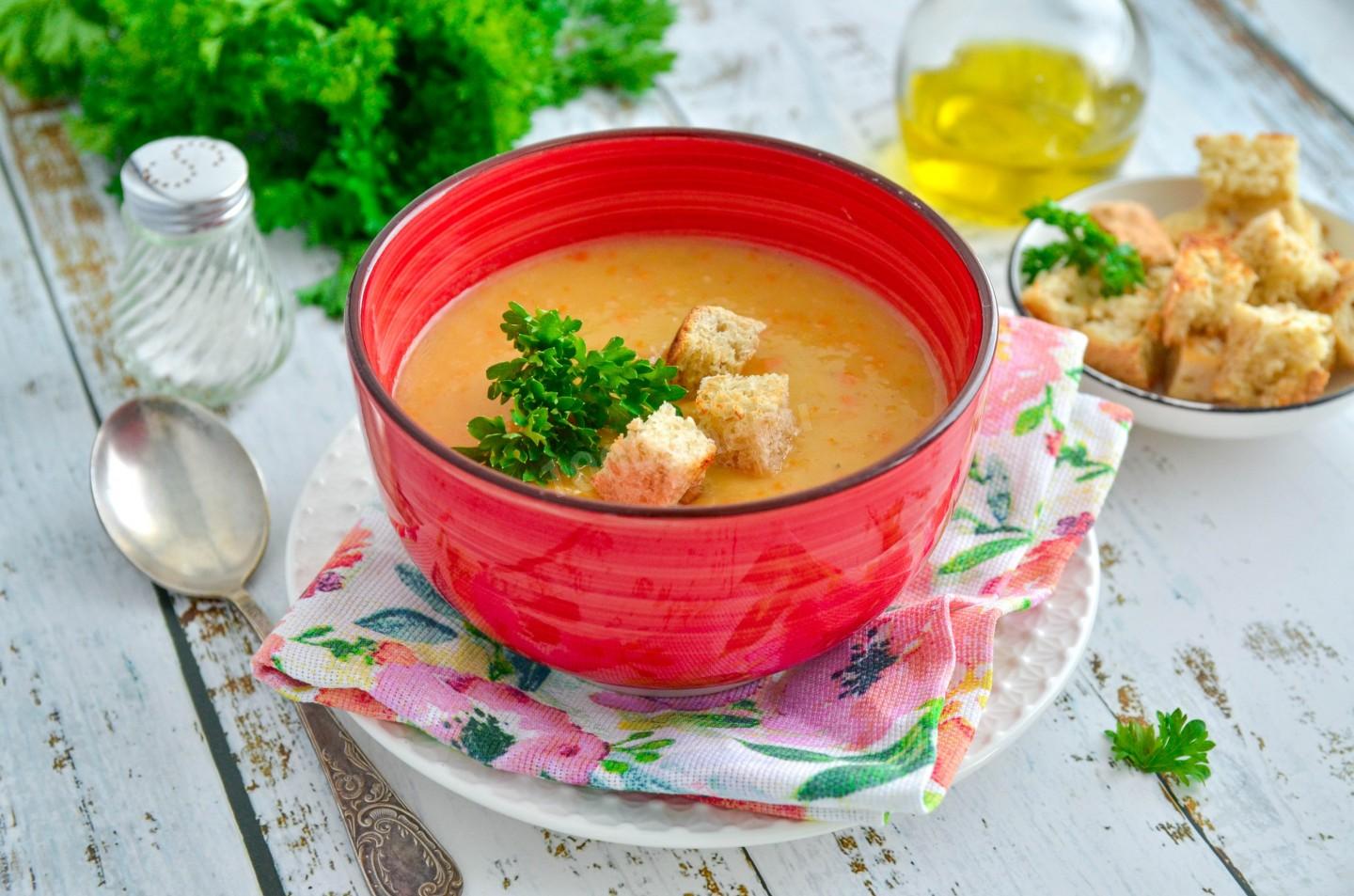 Шаг 11 приготовления ПП гороховый суп без мяса постный веганский