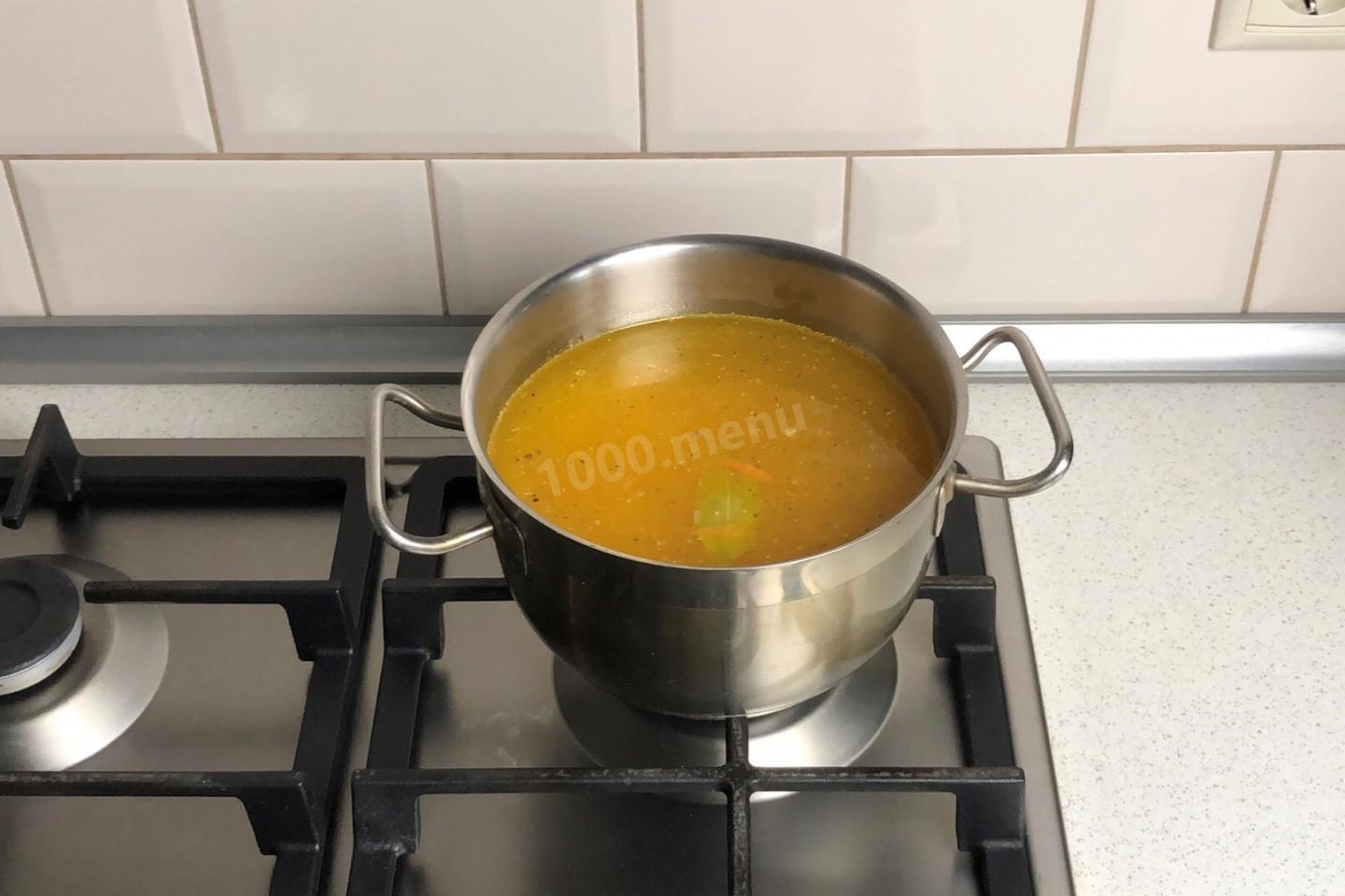 Шаг 8 приготовления ПП гороховый суп без мяса постный веганский