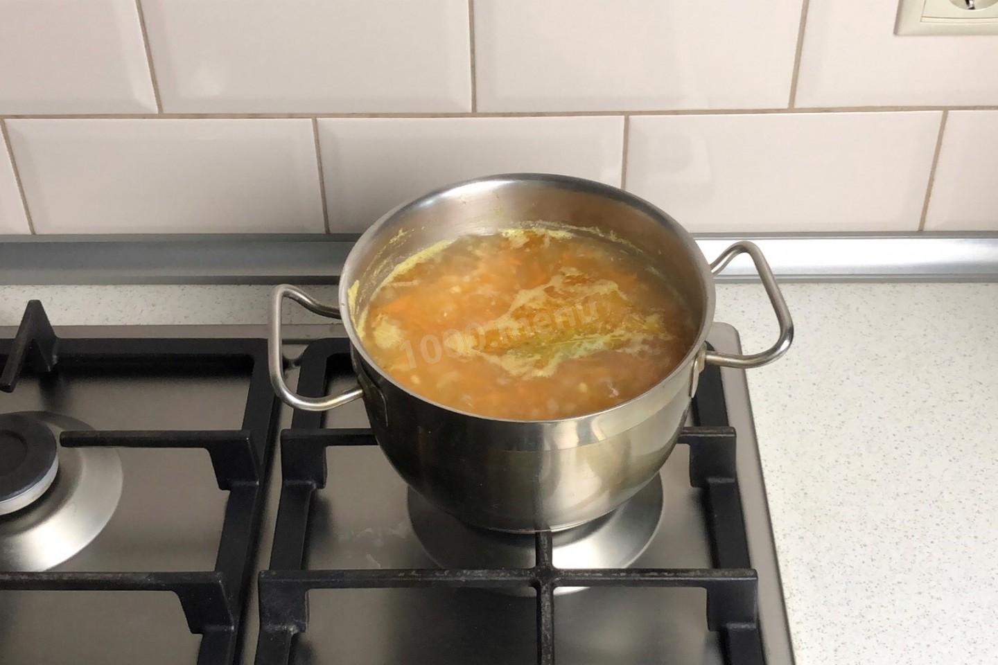 Шаг 9 приготовления ПП гороховый суп без мяса постный веганский