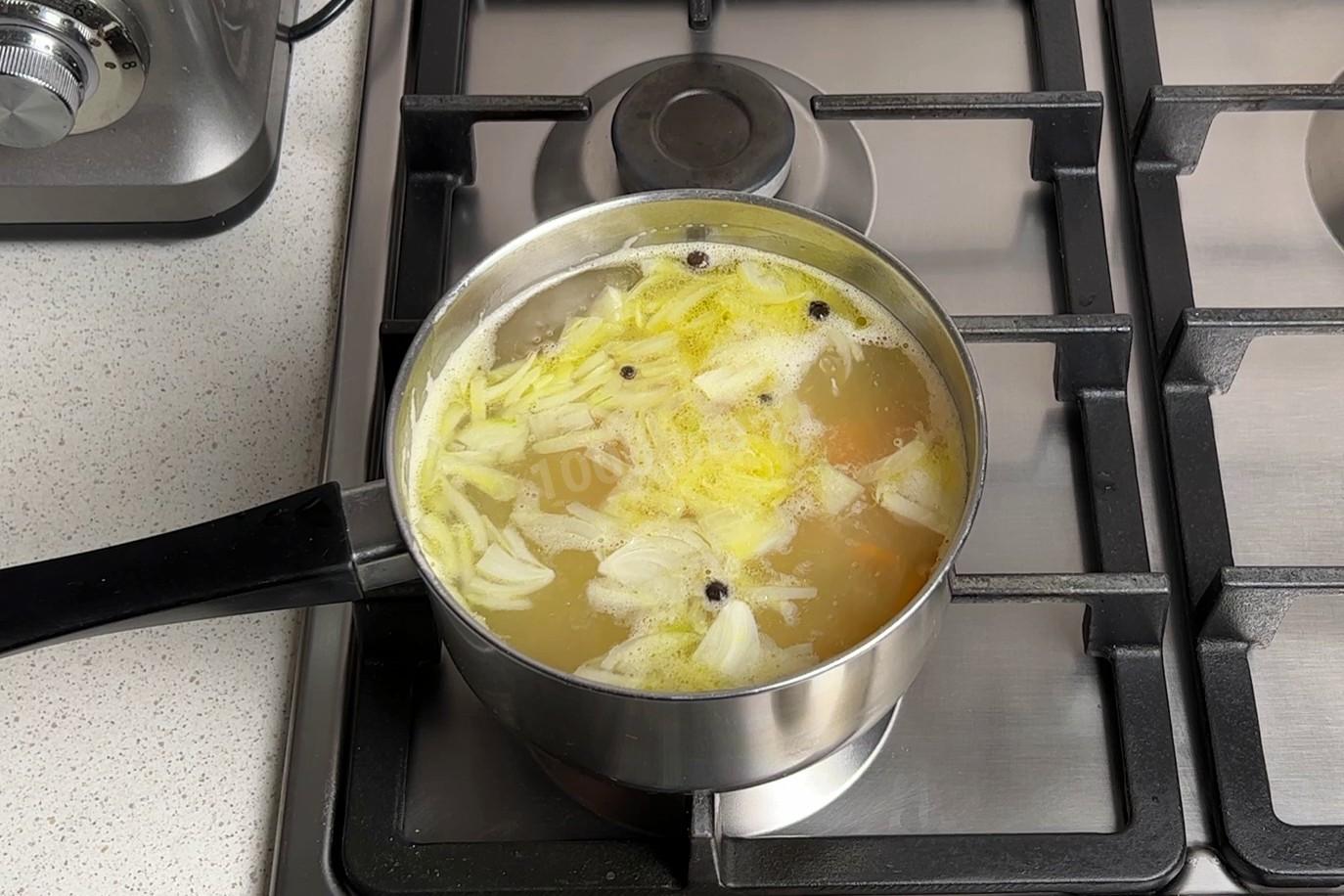 Шаг 9 приготовления Уха из трески самая вкусная