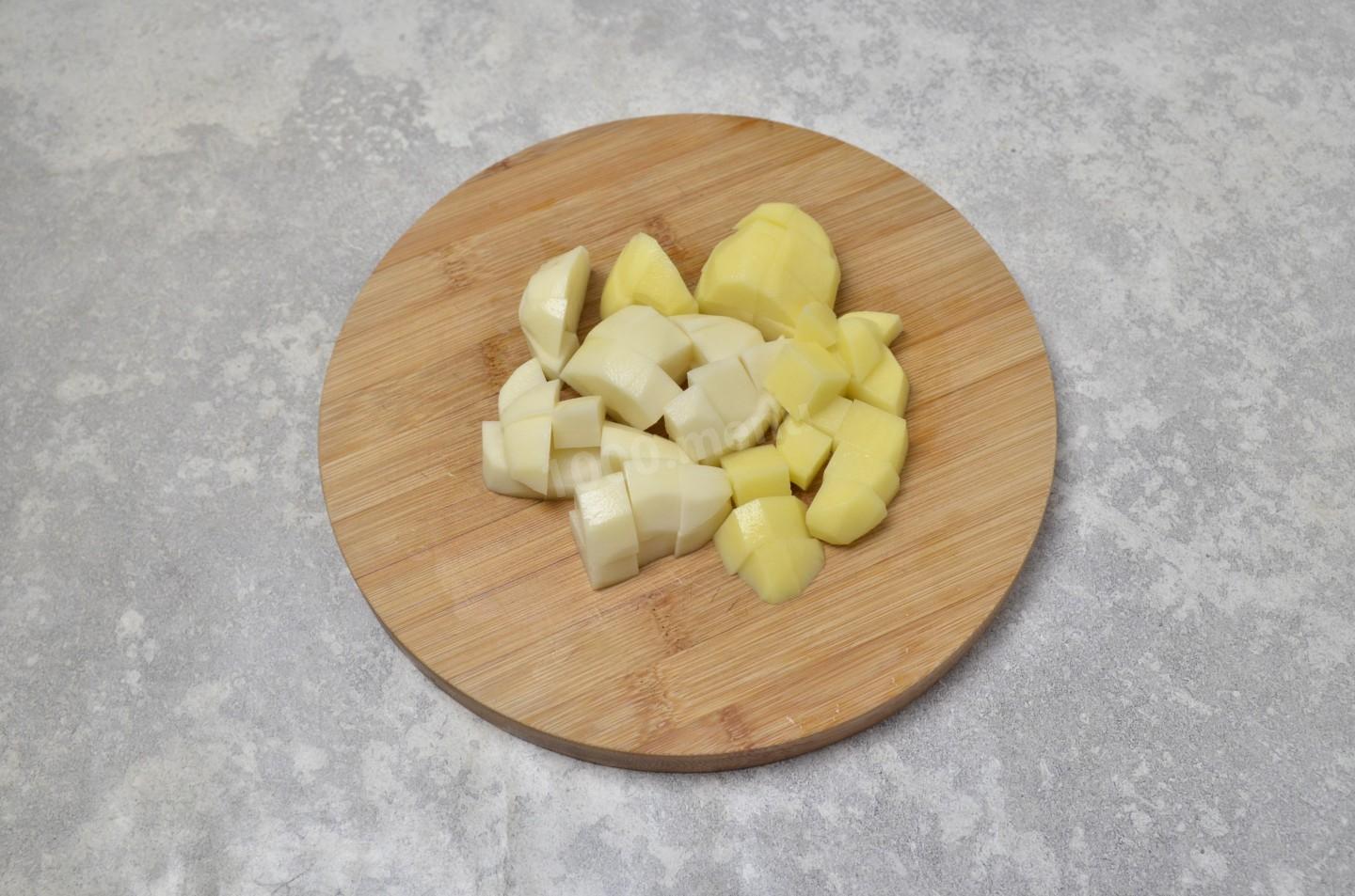Шаг 4 приготовления Куриный суп с галушками
