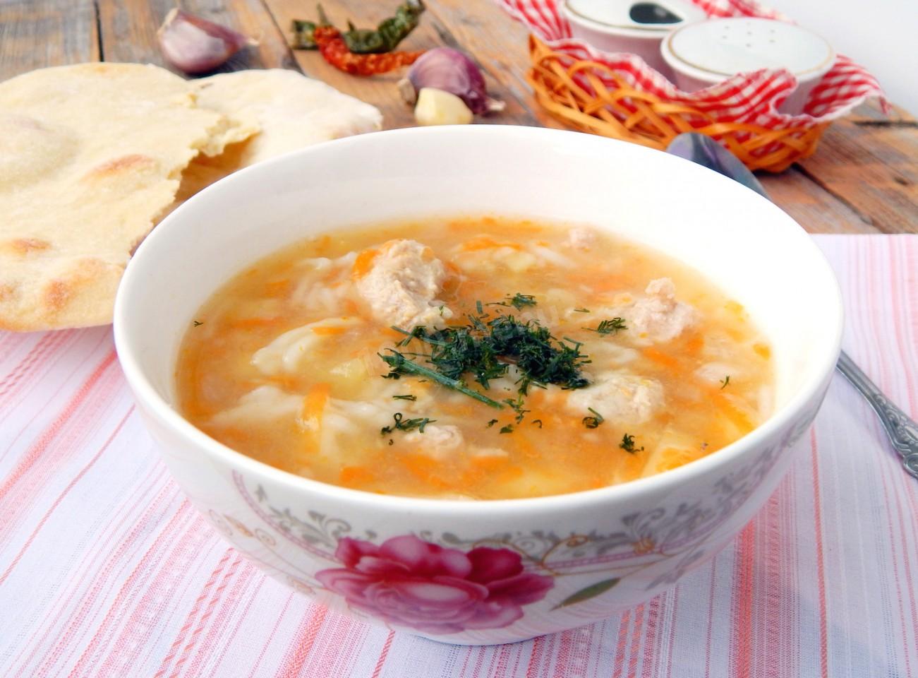Шаг 9 приготовления Суп с манкой