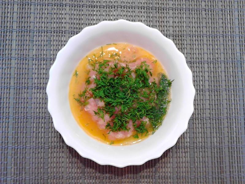 Шаг 7 приготовления Суп с куриными фрикадельками и клецками