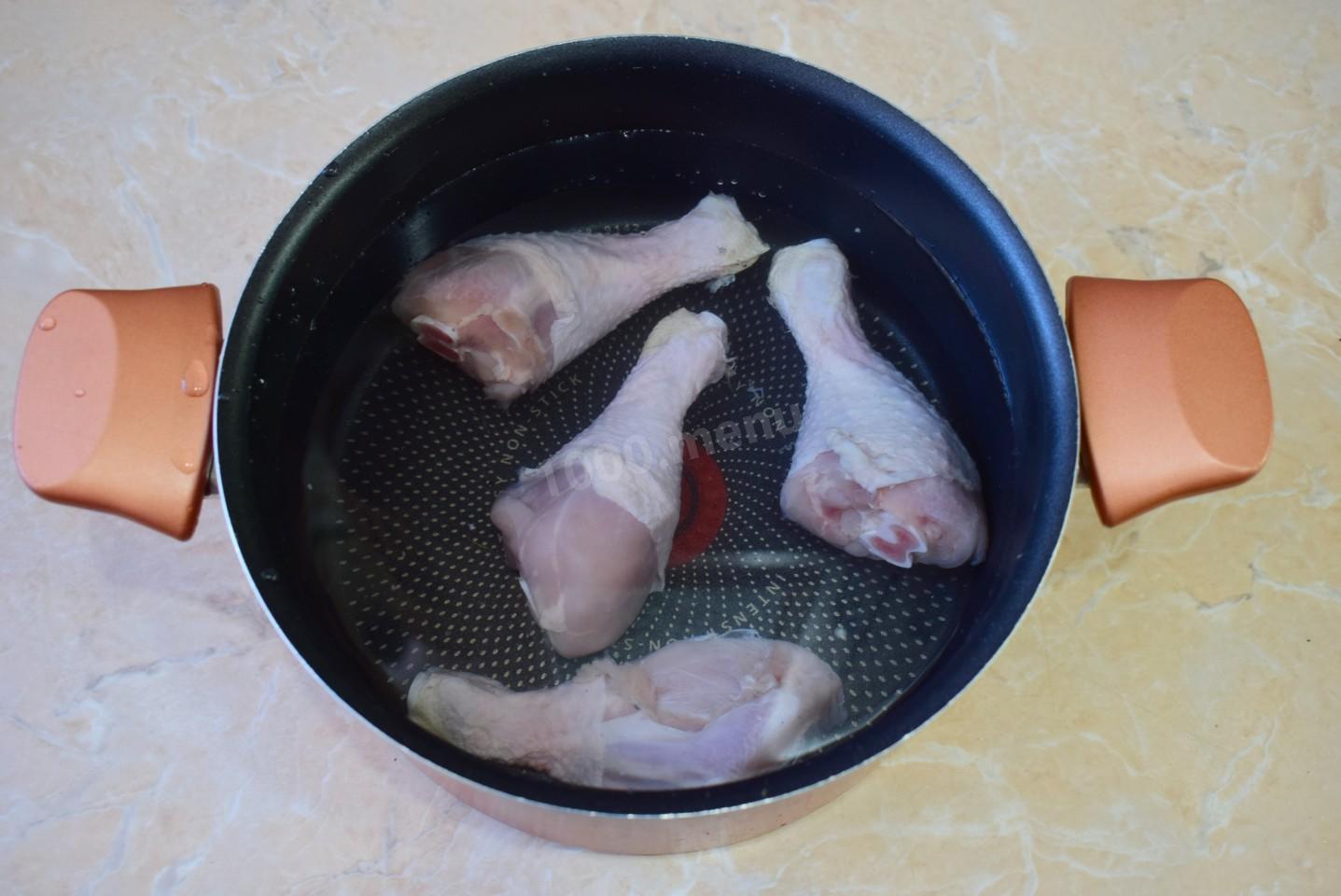 Шаг 2 приготовления Суп из куриных ножек