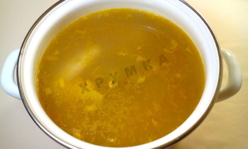 Шаг 8 приготовления Суп с ячневой крупой