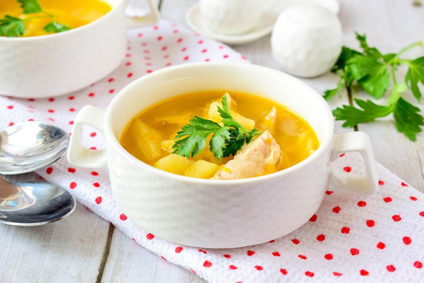 Обложка рецепта Суп гороховый классический с курицей