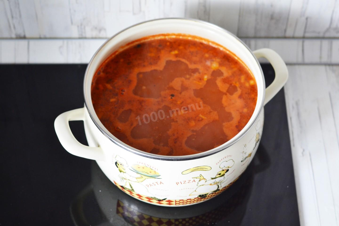 Шаг 9 приготовления Турецкий суп с булгуром и красной чечевицей
