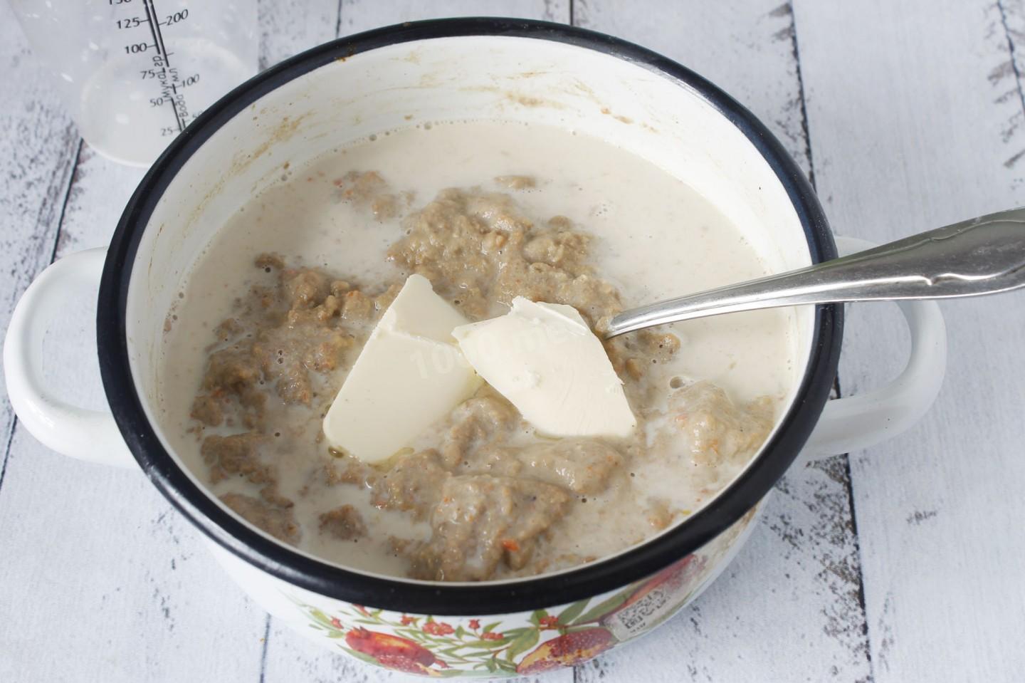 Шаг 7 приготовления Суп пюре из куриной печени с картошкой