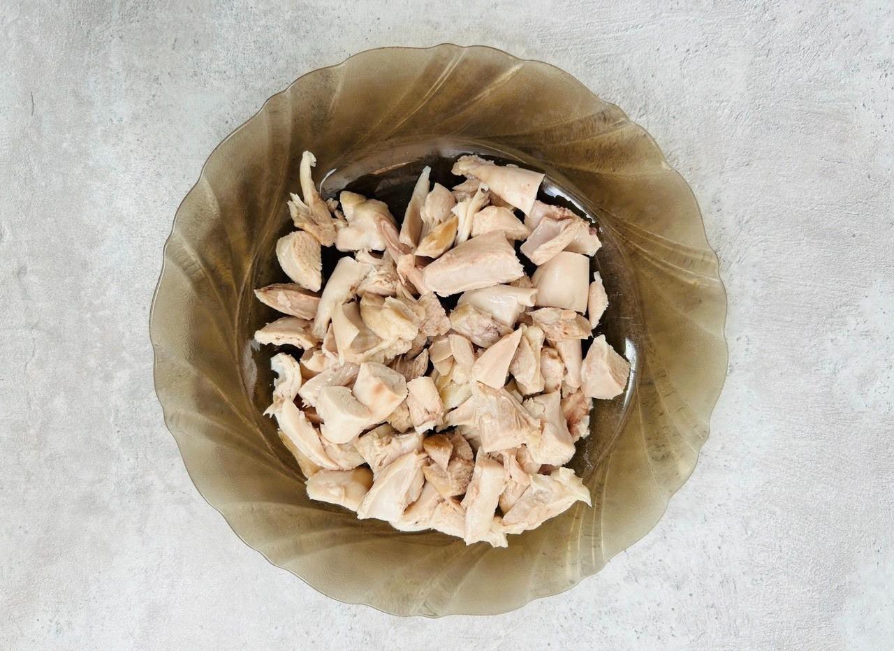 Шаг 6 приготовления Суп с фасолью грибами и курицей