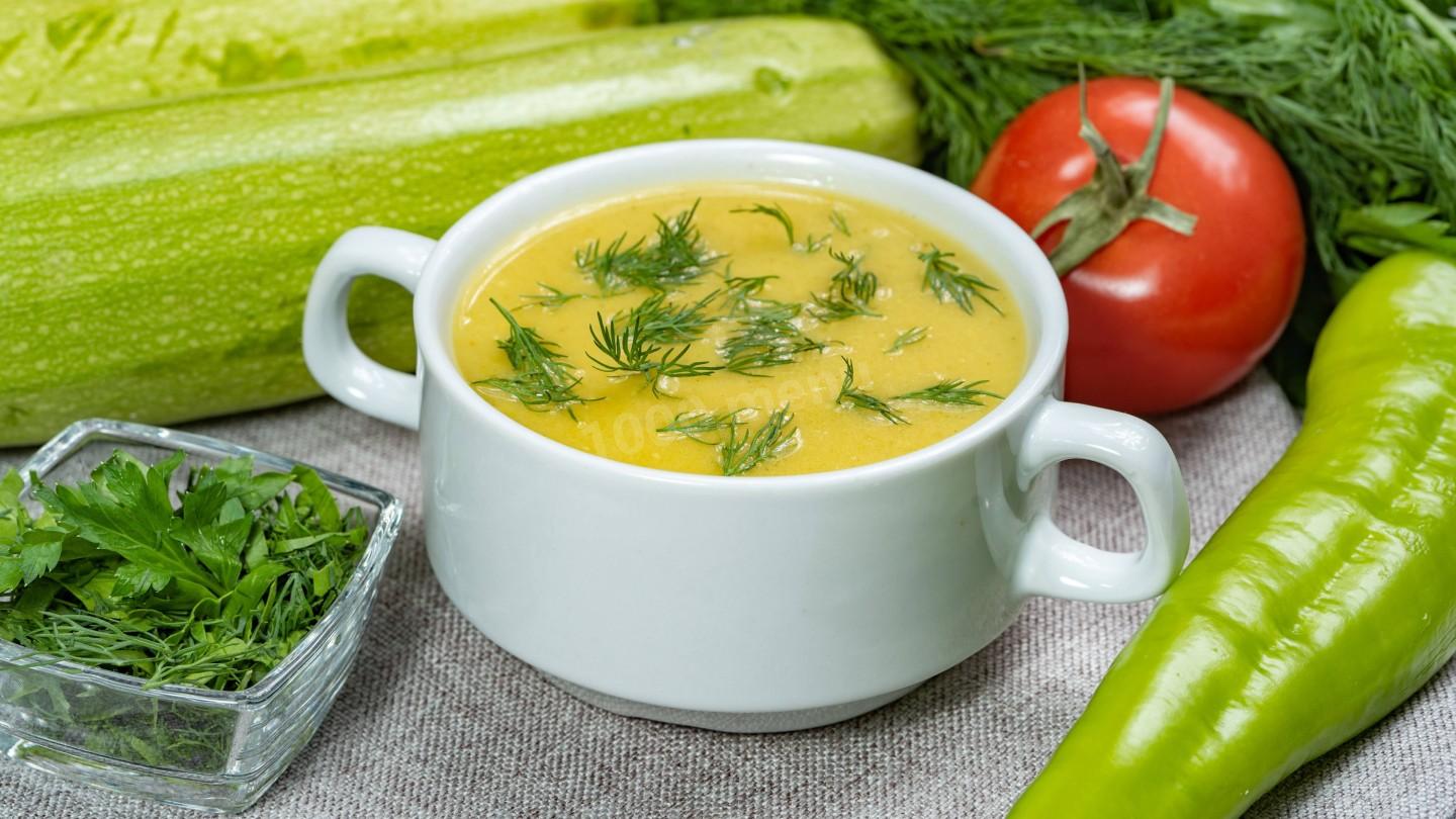 Шаг 11 приготовления Суп-пюре из кабачков на мясном бульоне