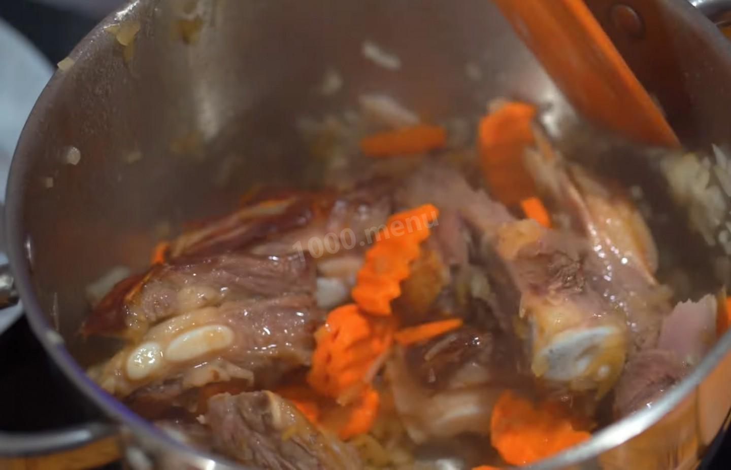 Шаг 14 приготовления Мясной суп из говядины с клёцками и овощами