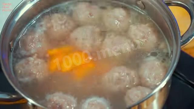 Шаг 12 приготовления Щавелевый ПП суп с фрикадельками и яйцом