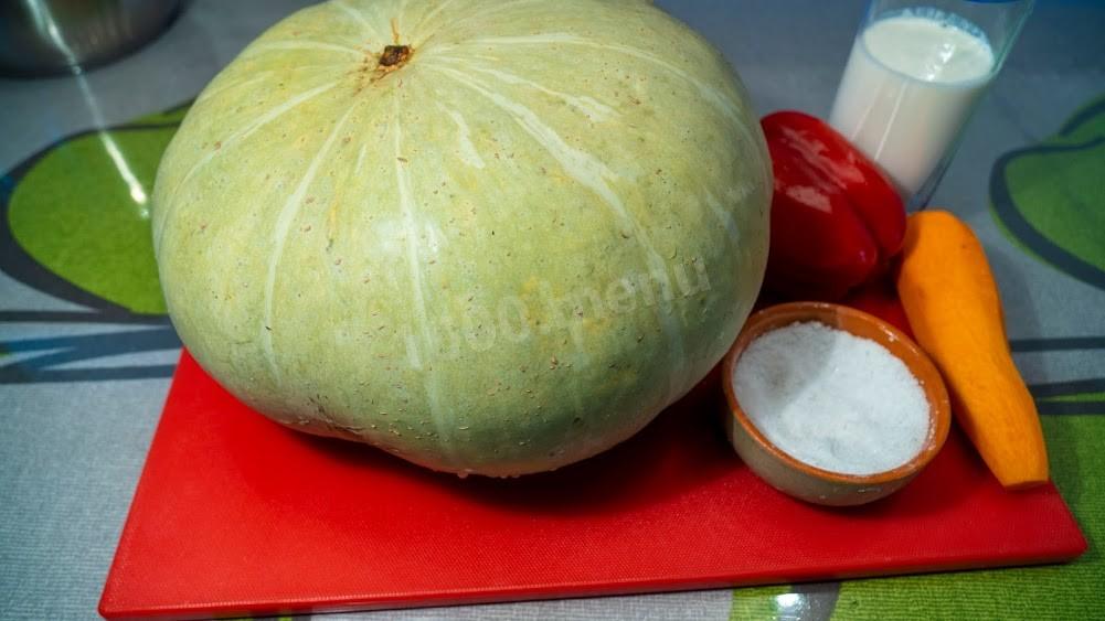 Шаг 1 приготовления тыквенный суп-пюре с болгарским перцем и сливками