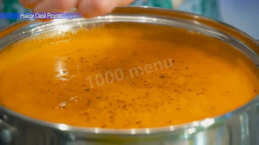 Шаг 11 приготовления тыквенный суп-пюре с болгарским перцем и сливками