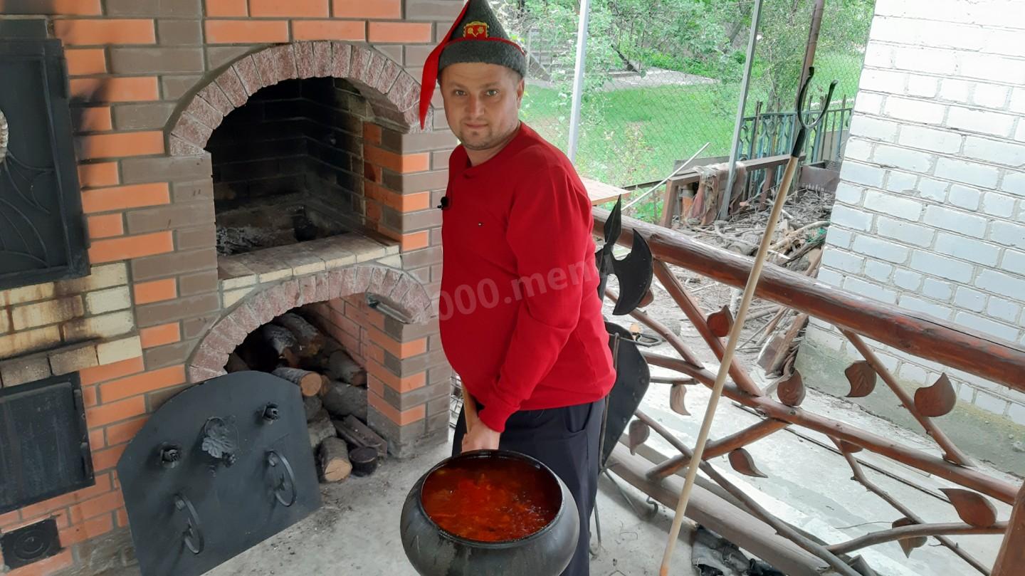 Шаг 3 приготовления Борщ со свиными ребрышками, фасолью и болгарским перцем