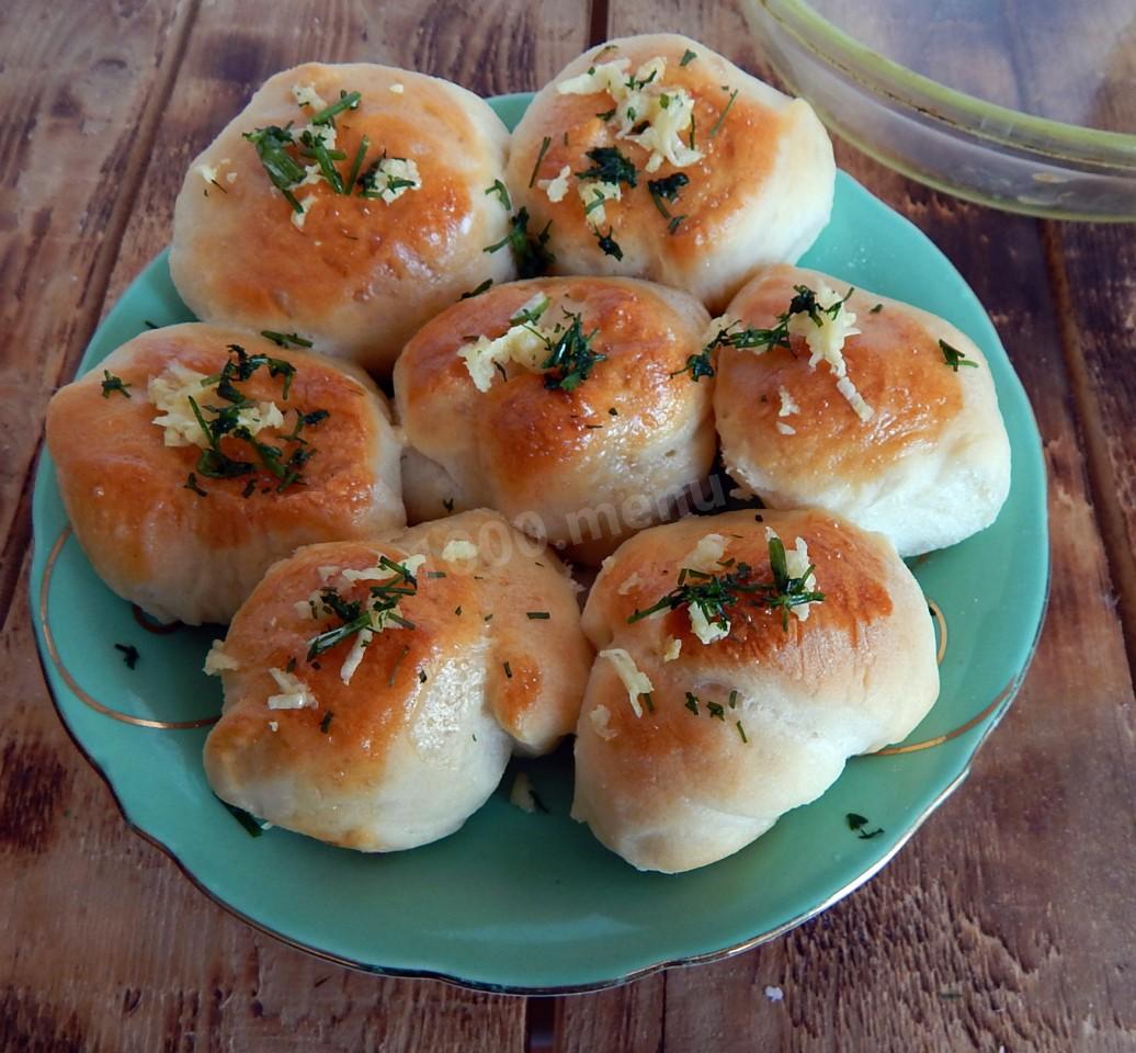 Шаг 14 приготовления Борщ с курицей с пампушками и чесноком