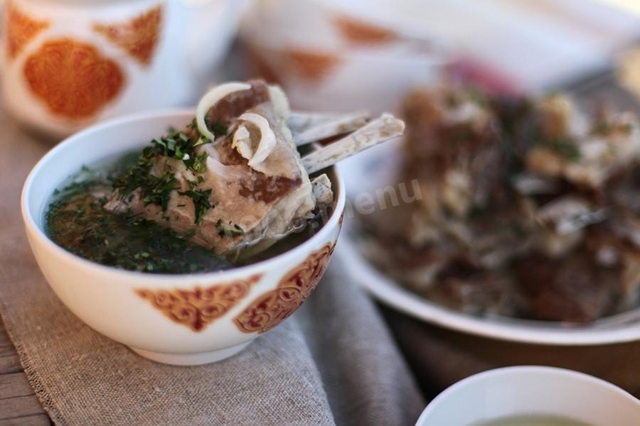 Обложка рецепта Суп с мясом барсука