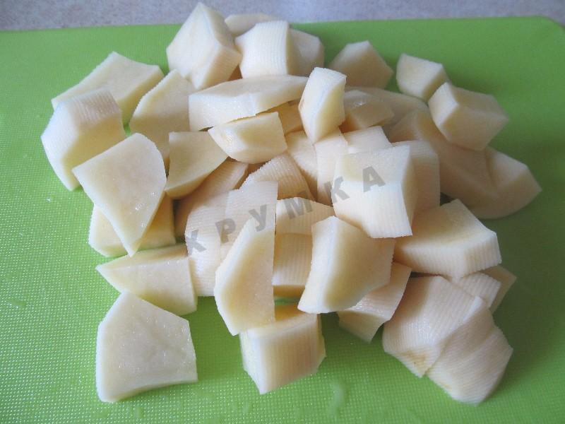 Шаг 2 приготовления Суп из куриных сердечек и желудков с гречкой