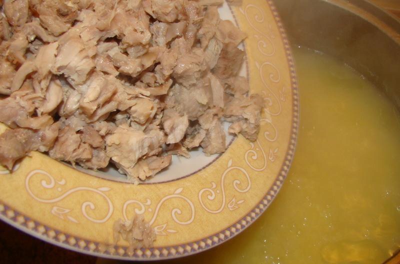Шаг 14 приготовления Суп сборная солянка с копченостями на мясном бульоне