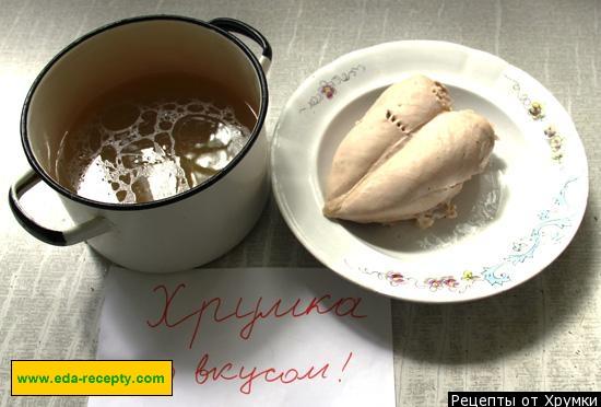 Шаг 2 приготовления Кукурузный суп пюре с курицей мексиканский