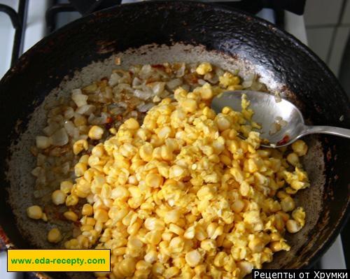 Шаг 4 приготовления Кукурузный суп пюре с курицей мексиканский