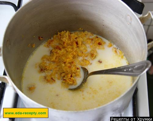 Шаг 6 приготовления Кукурузный суп пюре с курицей мексиканский